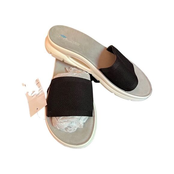Aqua College Alina Waterproof Sandals- Black Knit- Size 10 M - Picture 1 of 6